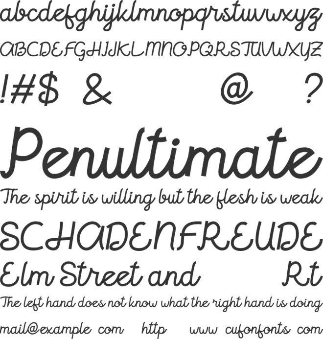 braindly font preview
