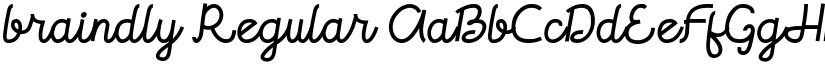 braindly Regular font