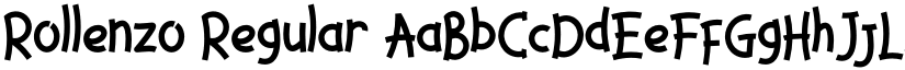 Rollenzo Regular font