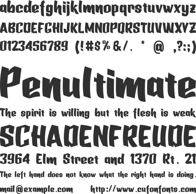 punchme font preview