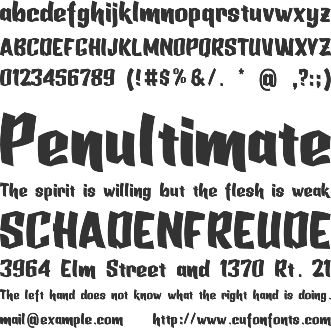 punchme font preview