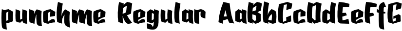 punchme Regular font