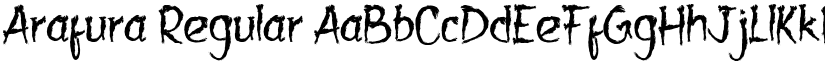 Arafura Regular font