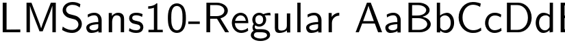 LMSans10-Regular font