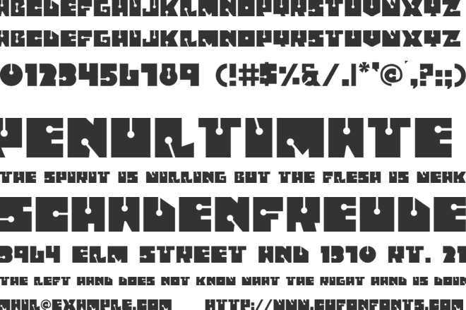 Fatsini font preview