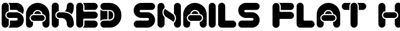 Baked Snails Flat Heavy Regular font
