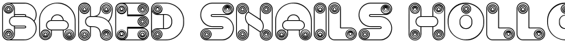 Baked Snails Hollow Regular font