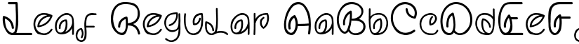 Leaf Regular font