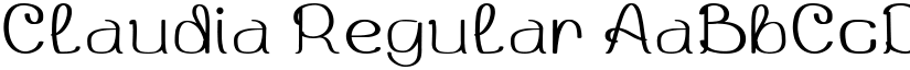 Claudia font download