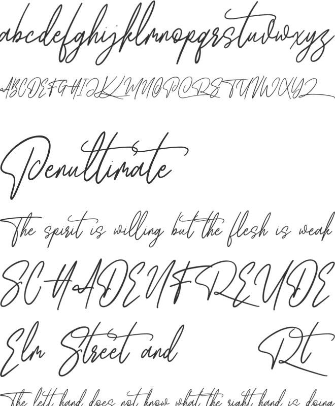 Wellfare Free font preview