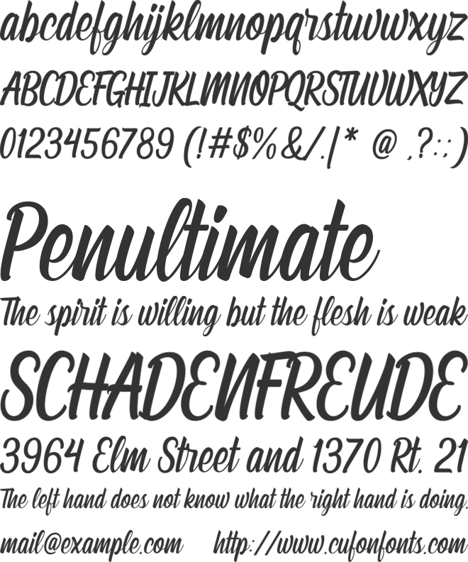 Lafiatika font preview