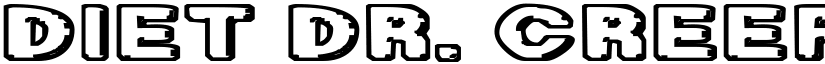 Diet Dr. Creep font