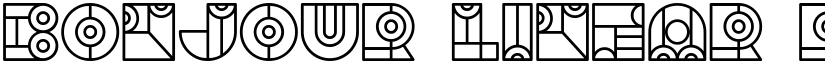 Bonjour Linear Regular font