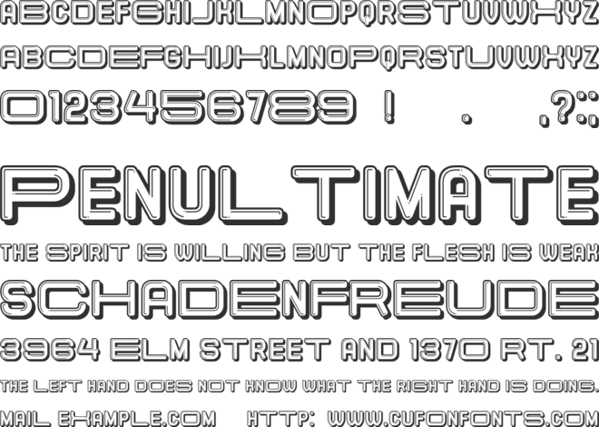 Elastic Letters font preview