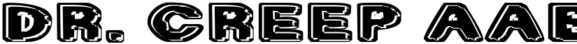 Dr. Creep font
