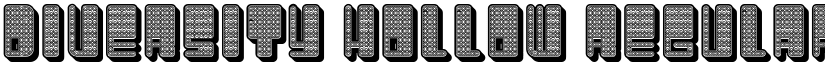 Diversity Hollow Regular font