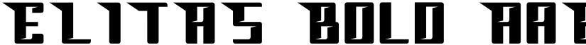 ELITAS Bold font