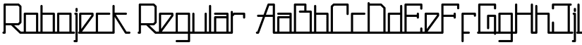 Robojeck Regular font