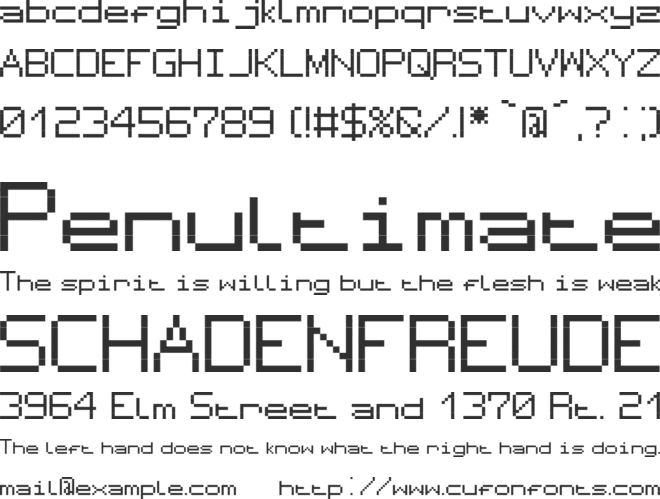 CyberX-font font preview