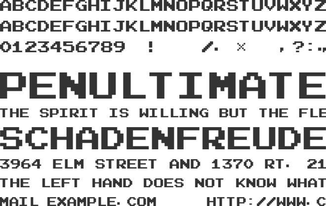 Ice Hockey font preview