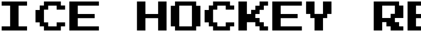 Ice Hockey Regular font