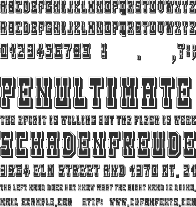 Tombola font preview