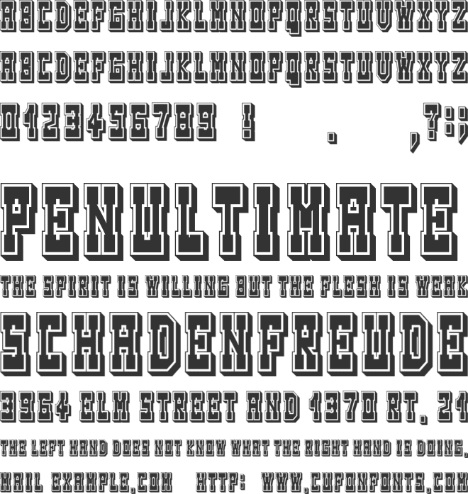 Tombola font preview