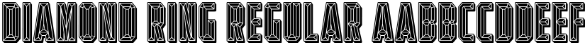 Diamond Ring Regular font