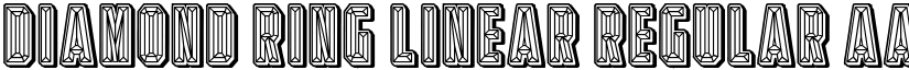 Diamond Ring Linear Regular font