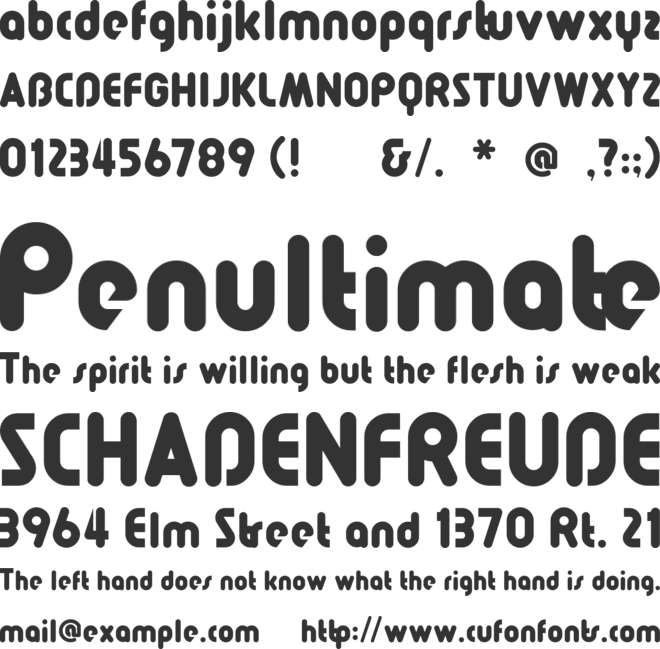 Pollyanna font preview