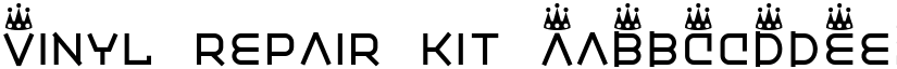 Vinyl repair kit font