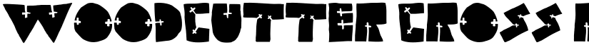 WOODCUTTER CROSS Regular font