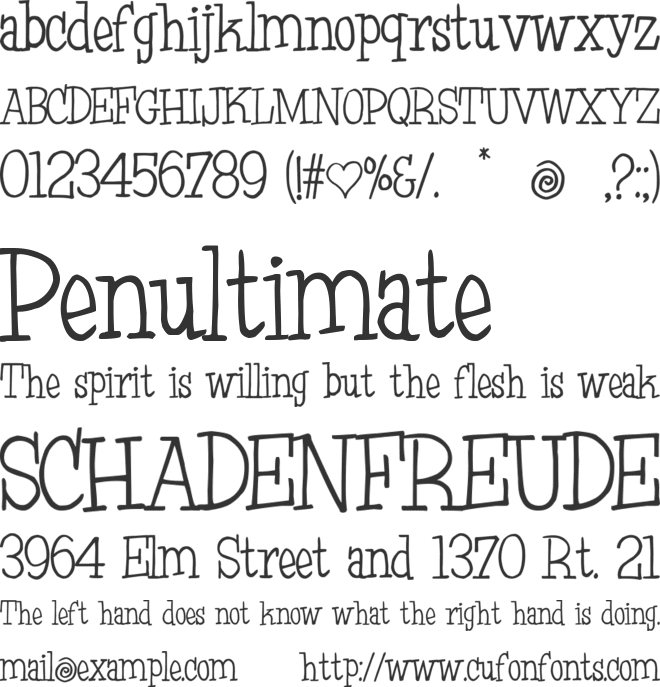 Oh January font preview