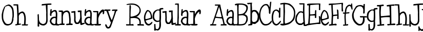 Oh January Regular font