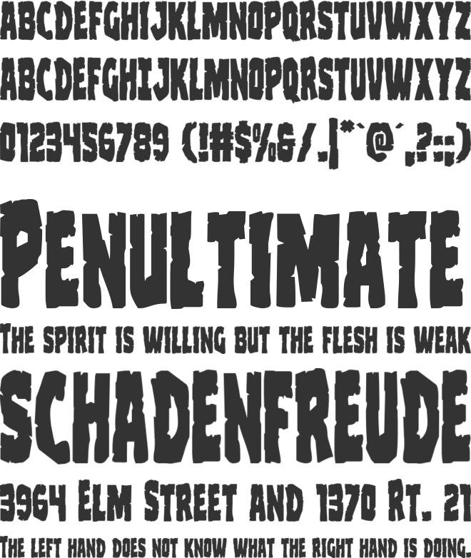 Clubber Lang font preview