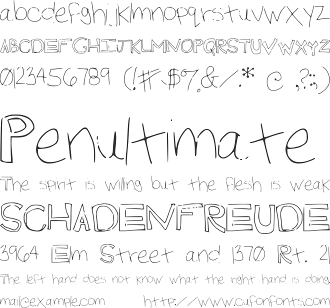 madness font preview