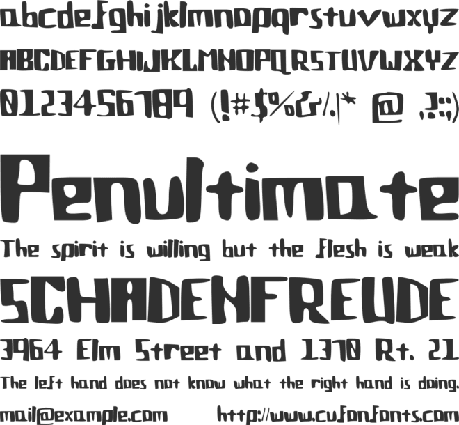 Cozumix font preview