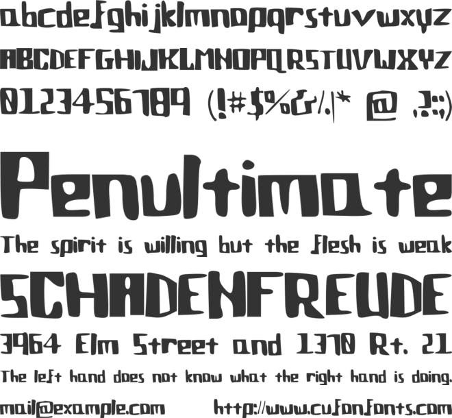 Cozumix font preview