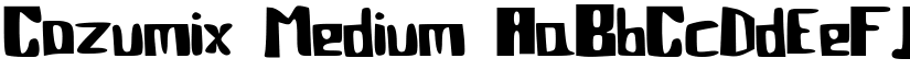 Cozumix Medium font