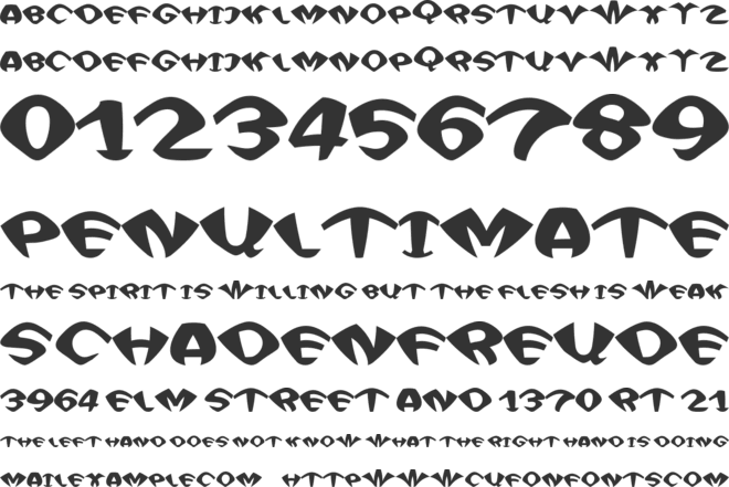 FunHaus font preview