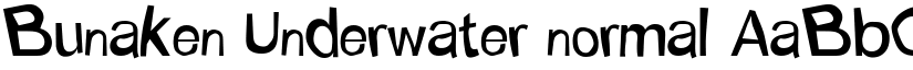 Bunaken Underwater normal font