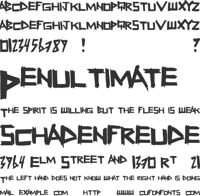 FreshSticks font preview