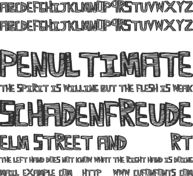 ScribbleTime font preview
