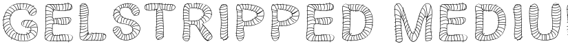 Gelstripped Medium font