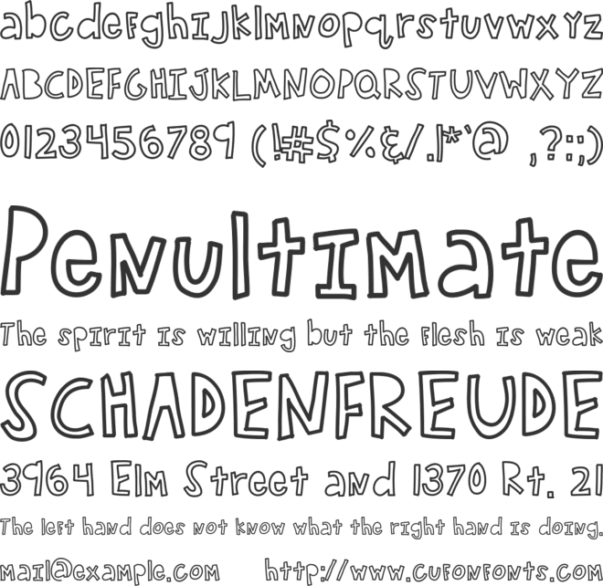 KBLikePinkStars font preview