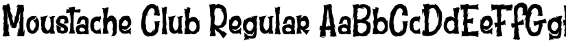 Moustache Club Regular font