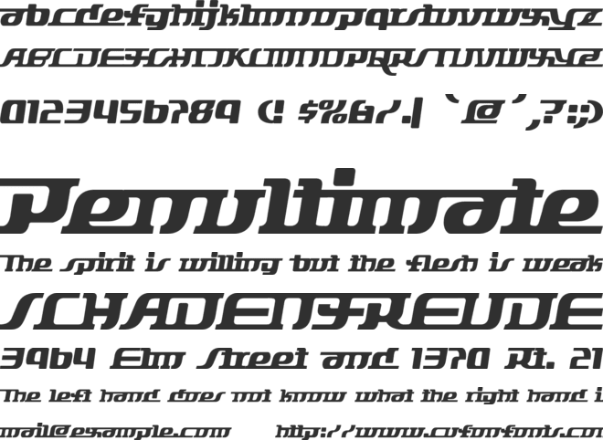 Starbat font preview