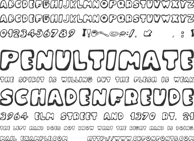Messy Fika font preview