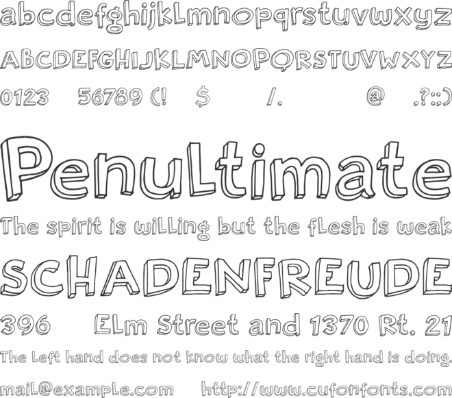 DK Rosy Lee font preview