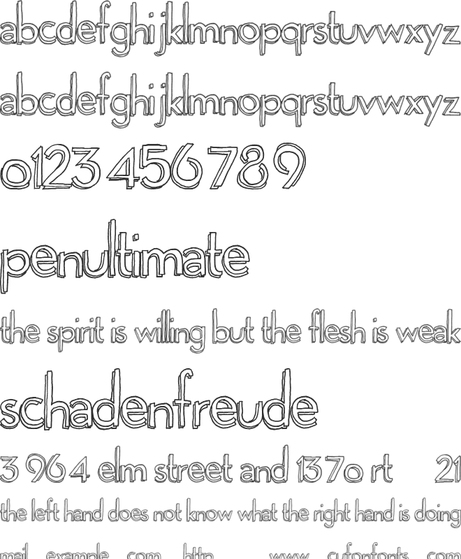 Playgrounds font preview